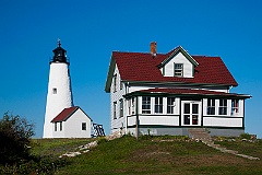 Remodeled Bakers Island Lighthouse and Keeper's Building